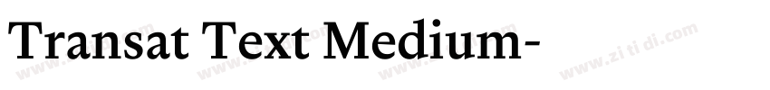 Transat Text Medium字体转换 Transat Text Medium字体转换